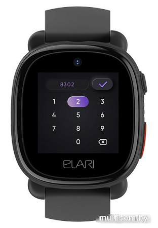 Детские умные часы Elari KidPhone 4G Lite (черный)