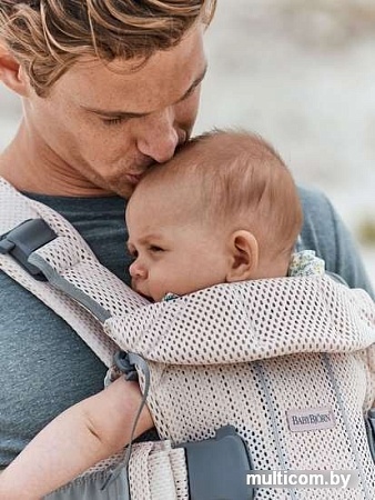 Рюкзак-переноска BabyBjorn One Air Mesh (жемчужно-розовый)