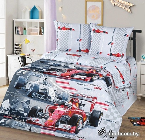 Постельное белье Миланика Вираж 1.5сп (бязь)