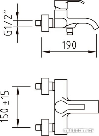 Смеситель Clever Caiman Xtreme 98543