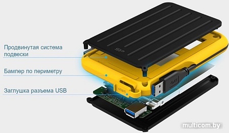 Внешний накопитель Silicon-Power Armor A66 1TB SP010TBPHD66SS3Y