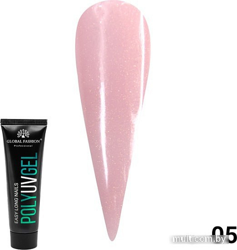 Полигель Global Fashion Polygel with shimmer (тон 05) 30 г
