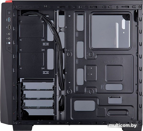 Корпус Corsair Carbide SPEC-04 (закаленное стекло, черный/красный)