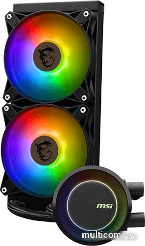 Жидкостное охлаждение для процессора MSI MAG CoreLiquid E240 (черный)