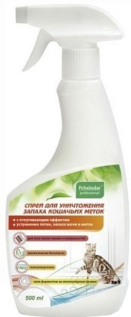Универсальное средство Pchelodar для уничтожения запаха кошачьих меток 500 мл