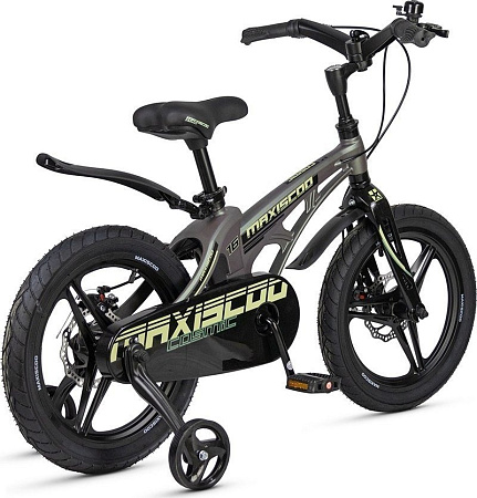 Детский велосипед Maxiscoo Cosmic Deluxe 16 2025 MSC-C1642D (темный малахит, разобранный)