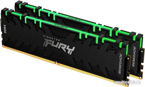 Оперативная память Kingston FURY Renegade RGB 2x16GB DDR4 PC4-25600 KF432C16RB1AK2/32