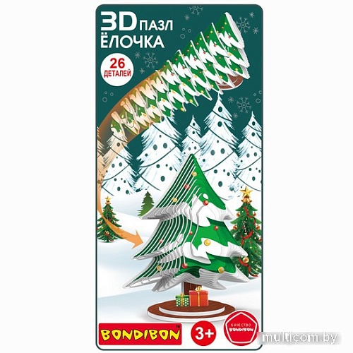 3Д-пазл Bondibon Елочка ВВ5641