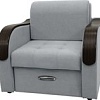Кресло Сириус Лидер-1 НПБ 105x110 (Eva 09 велюр светло-серый)