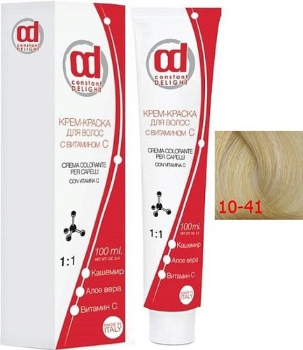 Крем-краска для волос Constant Delight Crema Colorante с витамином С 10/41 светлый блондин беж. сандрэ