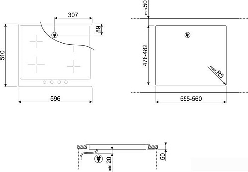 Варочная панель Smeg SI964NM