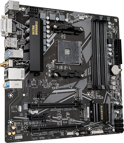 Материнская плата Gigabyte B550M DS3H AC (rev. 1.7)