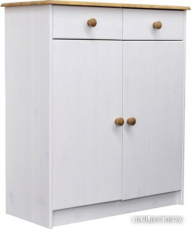 Комод Диприз Ром 2 двери 2 ящика Д 1349.1 (белый воск/антик)