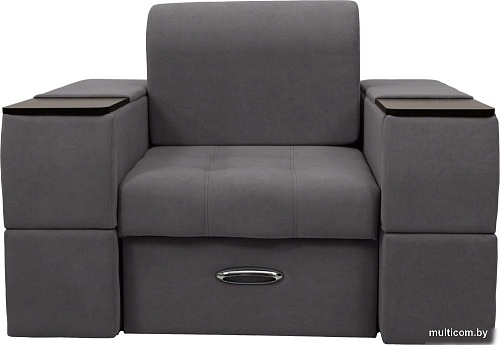 Сириус Лидер-13 ППУ 135x110 (Eva 07 велюр темно-серый)