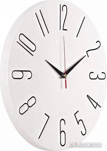 Настенные часы Рубин Классика 3010-001 (белый/черный)
