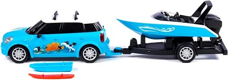 Легковой автомобиль Полесье Круиз с катером на прицепе 92496