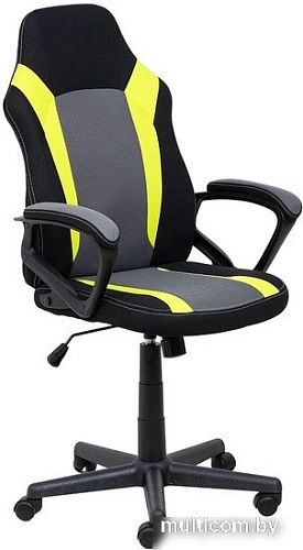 Кресло AksHome Flaviy (черный/серый/салатовый)