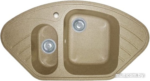 Кухонная мойка Tubaqua Нарочь (светло-бежевый)