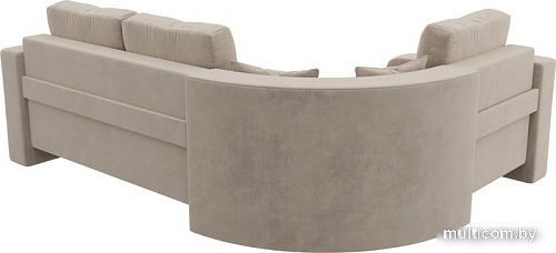 Угловой диван Mebelico Кембридж угловой 108810 (левый, велюр, бежевый)