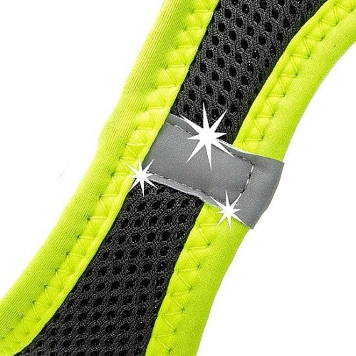 Шлейка Ferplast Kaori P 75469021 (XXS, черный/зеленый)