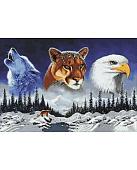 Алмазная мозаика Wizardi Дикая природа 2WD2412