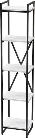 Стеллаж Millwood Neo Loft CH-2 (дуб белый craft/черный)