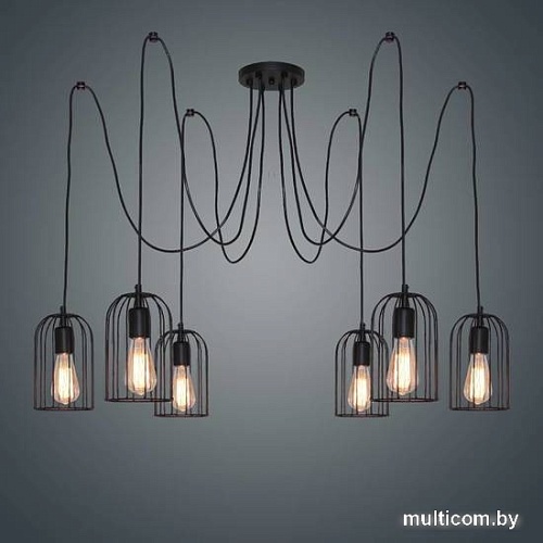 Подвесная люстра Элетех Танго 161 НСБ 01-6х60-104 Е27 1005405019 (черный муар)