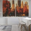 Комплект штор JoyArty Осенний город в закате 1.45x1.8 м p_38519_145x180 (2 шт)