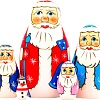 Развивающая игра Брестская Матрешка Дед Мороз (набор 5 шт)