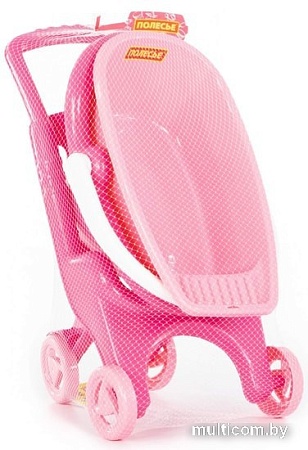 Коляска для кукол Полесье Pink Line 3х1 42842