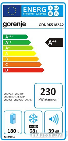 Холодильник Gorenje GDNRK5182A2