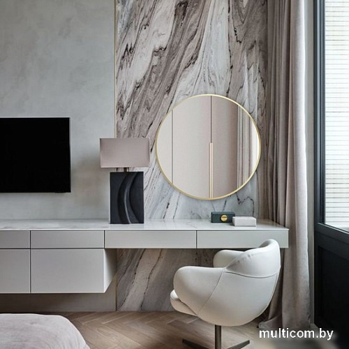 Зеркало eMZe 70 UV.70.70.AUR (золотой с УФ-окантовкой)