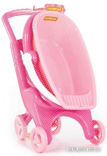 Коляска для кукол Полесье Pink Line 3х1 42842