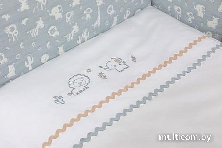 Постельное белье Perina Toys зверюшки голубые 6 предметов ТС6-02.2 (голубой)