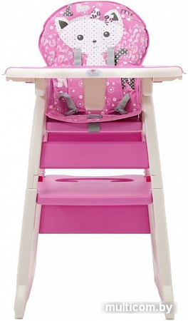 Стульчик для кормления Polini Kids 460 (розовый)
