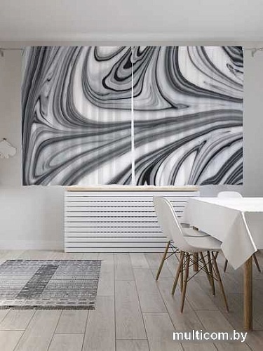 Комплект штор JoyArty Иллюзионный рисунок Oxford DeLux 1.45x1.8 м (2 шт)